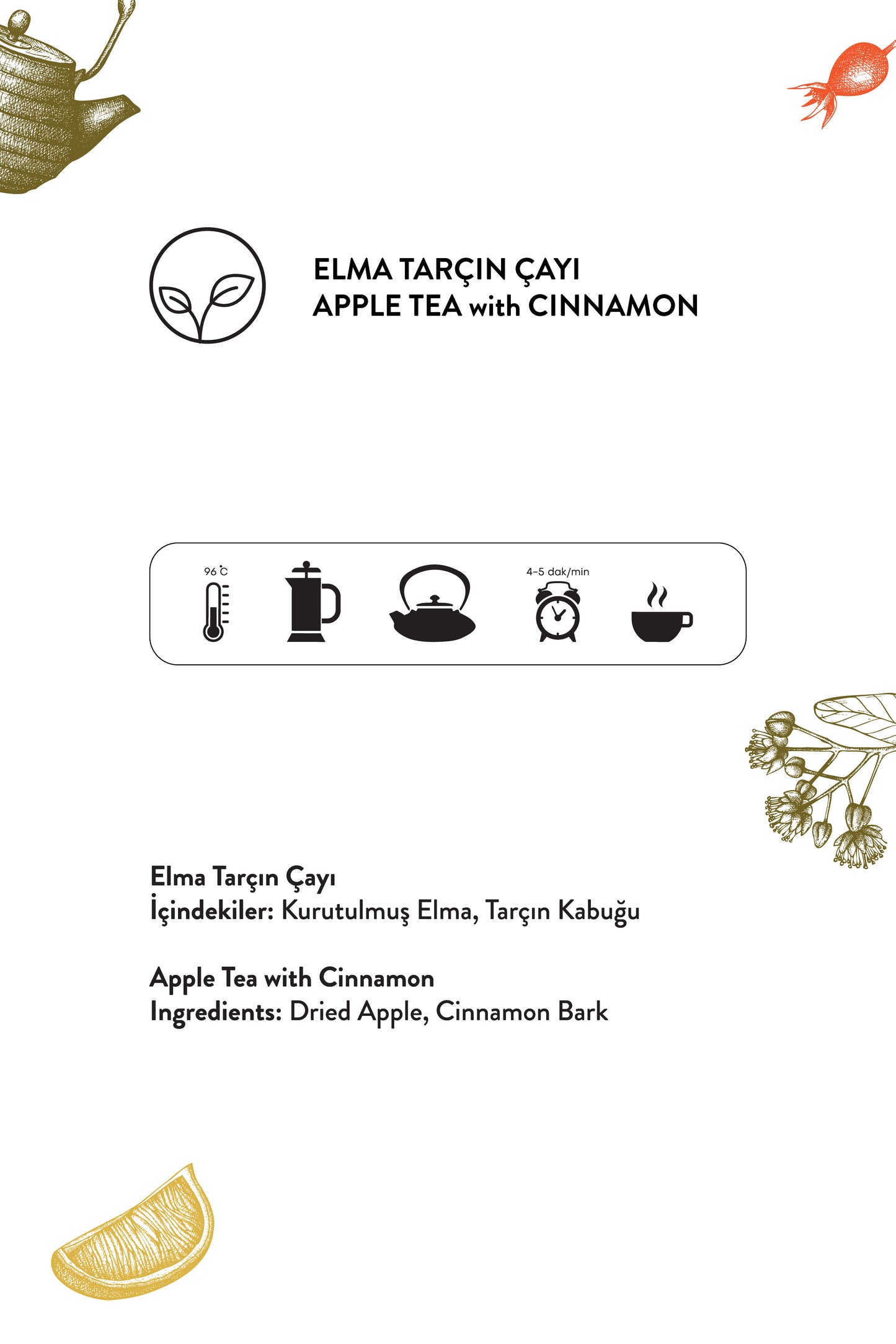 Elma Tarçın Çayı (125 g)
