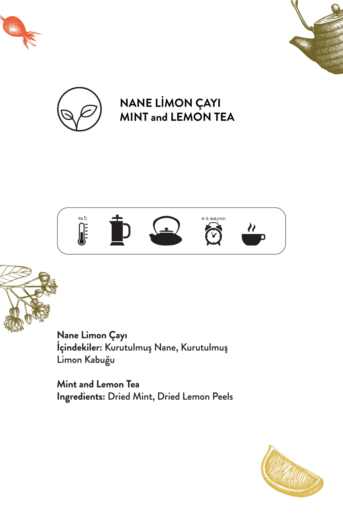 Nane Limon Çayı Demleme (125 g)