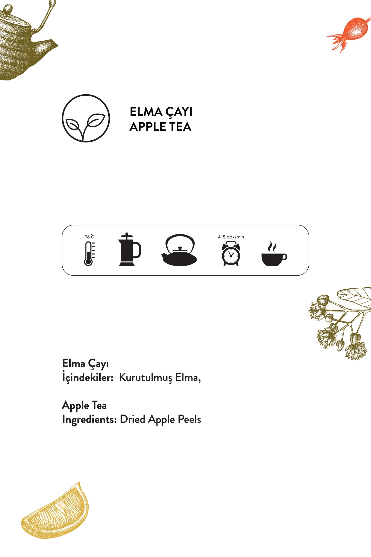 Elma Çayı Demleme (125 g)