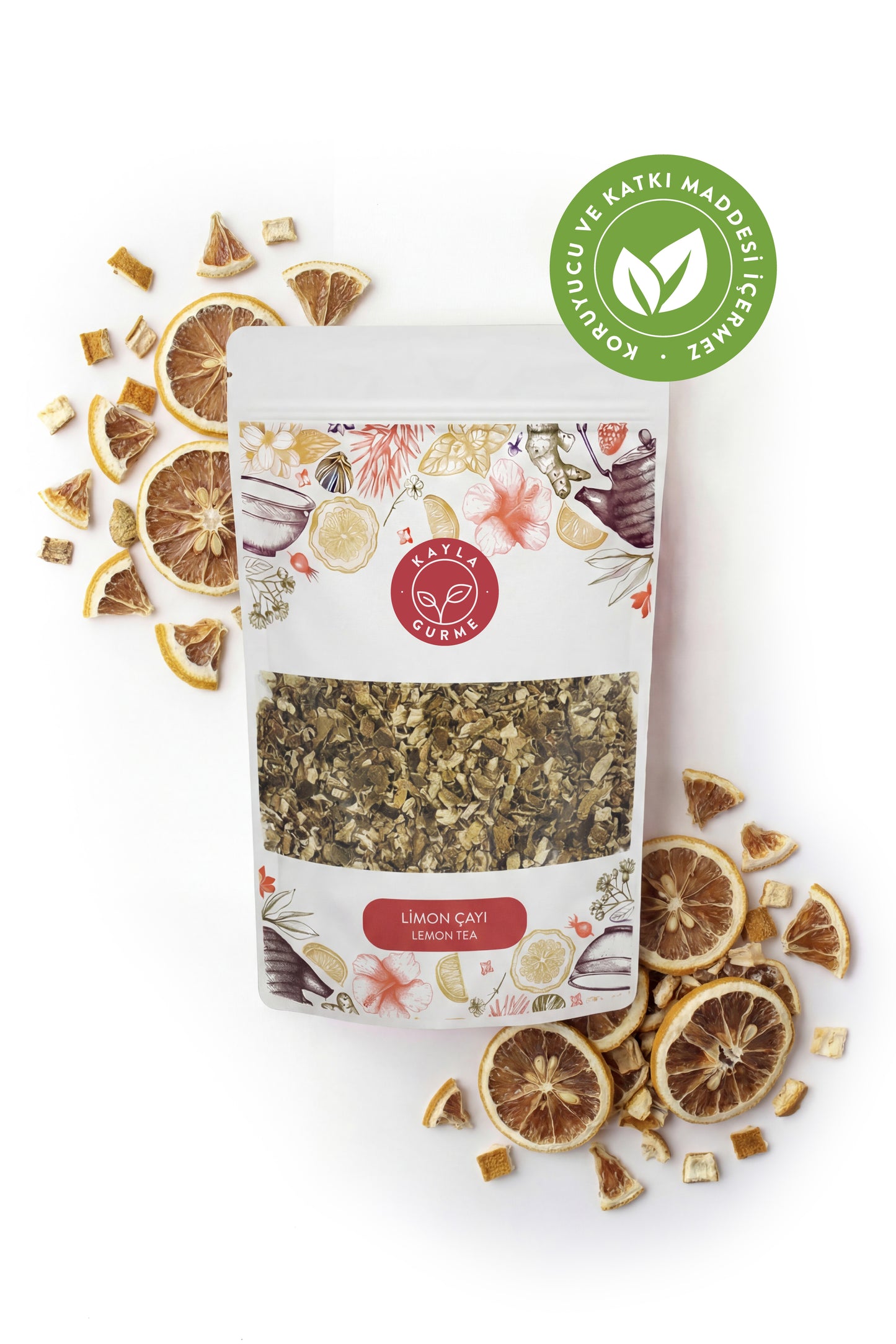 Kayla Gurme doğal limon çayı 125 gram paket ön görünüş
